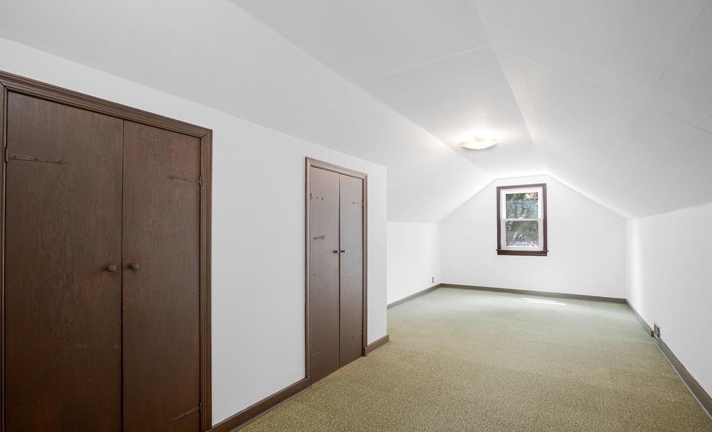 Same attic after cleanout — empty and market-ready